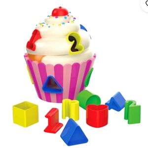 The Learning JourneyEarly Learning Cupcake Shape Sorter - Colorful Learning Fun
